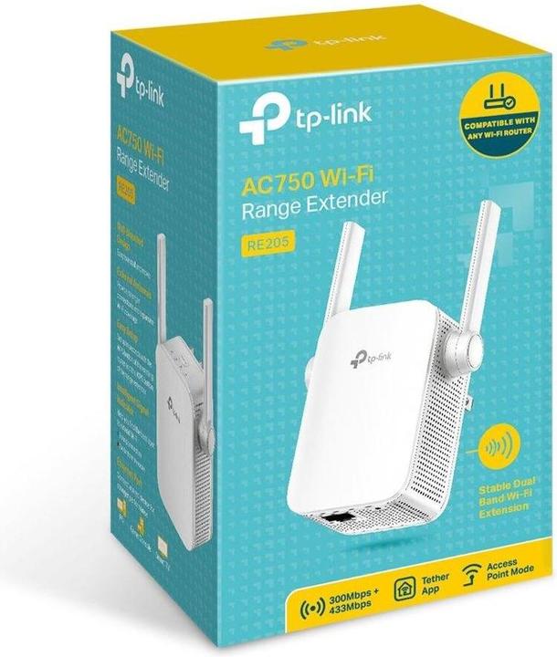 Produktbild TP-Link RE205 (433 Mbit/s, 300 Mbit/s)