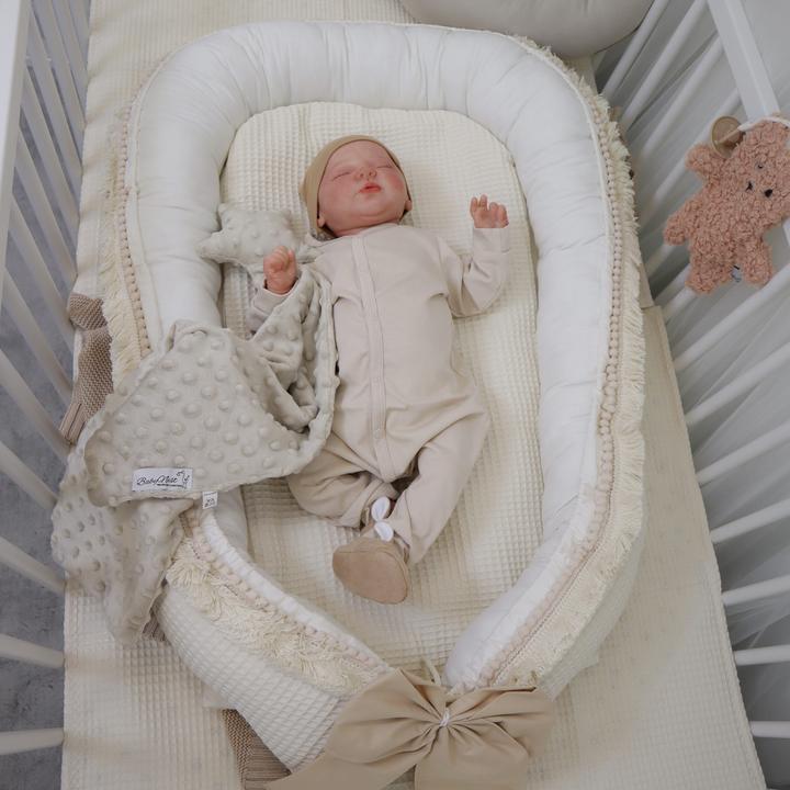 Image du produit Baby-Nest Nid d'ange Boho|Pique à gaufres| Beige