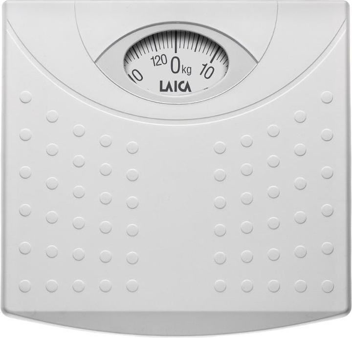 Laica PS2015 Rechteckige weisse mechanische Waage (125 kg)