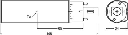 Image du produit Osram Dulux (G24d-2, 7 W, 770 lm, 1 x, E)
