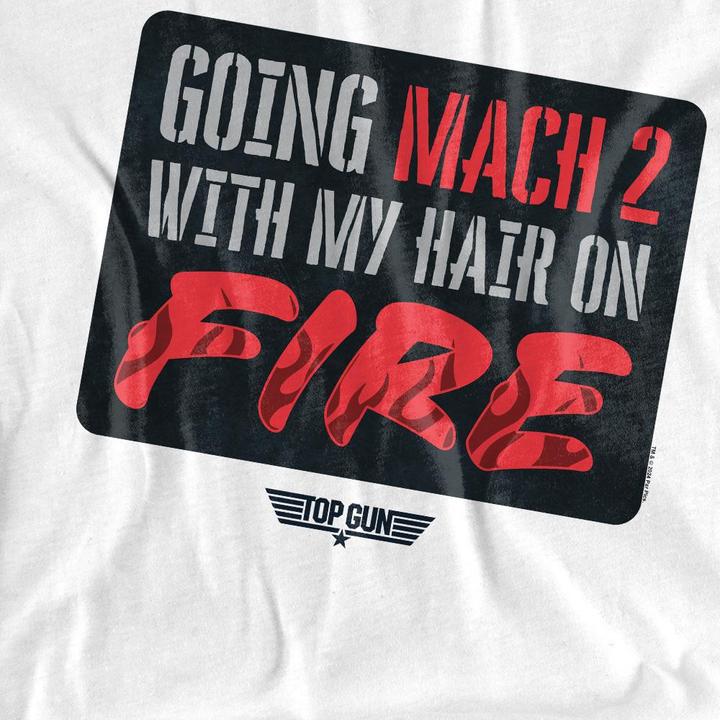 Image du produit Top Gun - T-shirt MACH HAIR ON FIRE - Adulte (M)