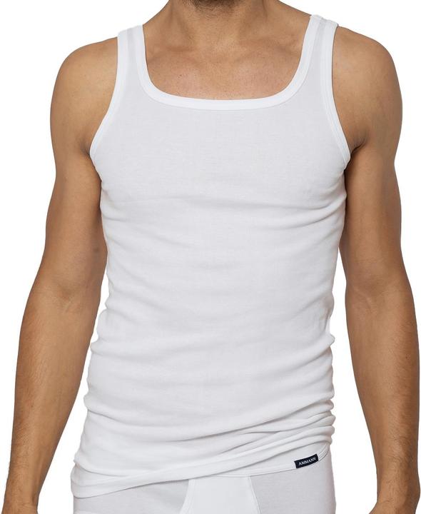 Image du produit Ammann Lot de 4 maillots de corps / débardeurs à fines côtes en coton organique (M)