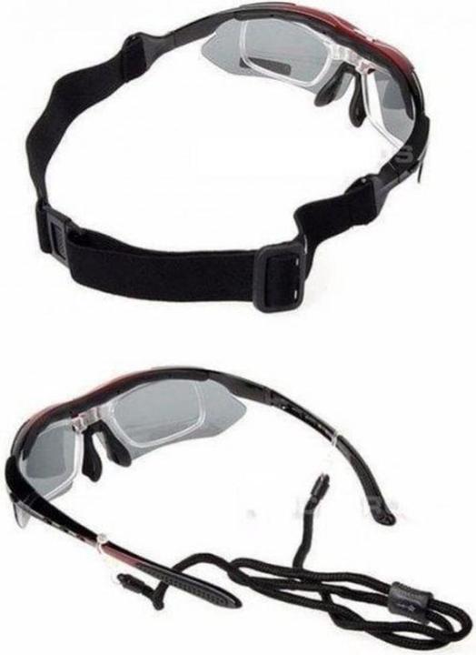 Actual product image Rockbros 10003 polarised cycling glasses - black (Black, Black)