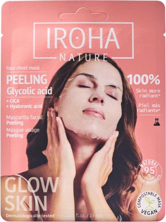 Immagine prodotto Iroha Nature Natura - Maschera per il viso in tessuto che illumina (20 ml)