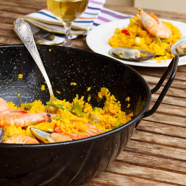 Produktbild All'Grill Schüssel emailliert, Ø 22 cm (22 cm, Pfannenset + Topfset)