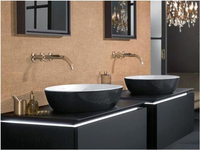 Produktbild Villeroy & Boch Aufsatzwaschbecken Artis 61 cm oval weiss/coal black 419861BCT8 (410 mm, 610 mm)