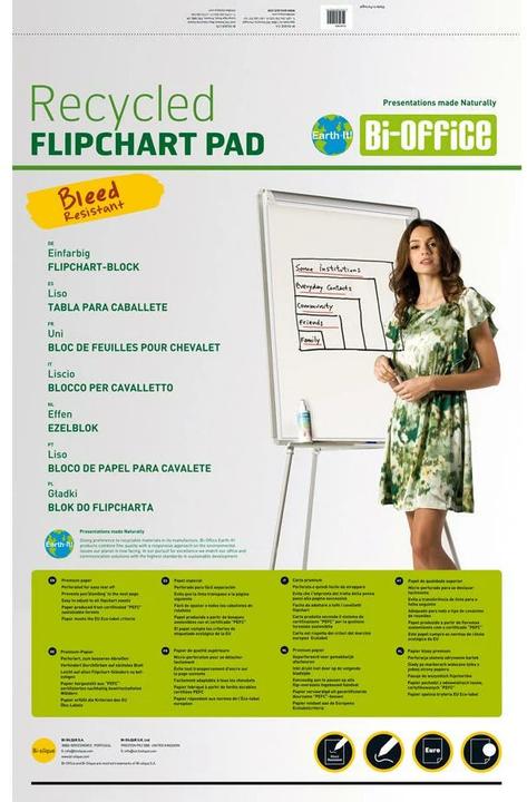 Immagine prodotto Bi-Office Carta per lavagna a fogli mobili 20 fogli, confezione da 5