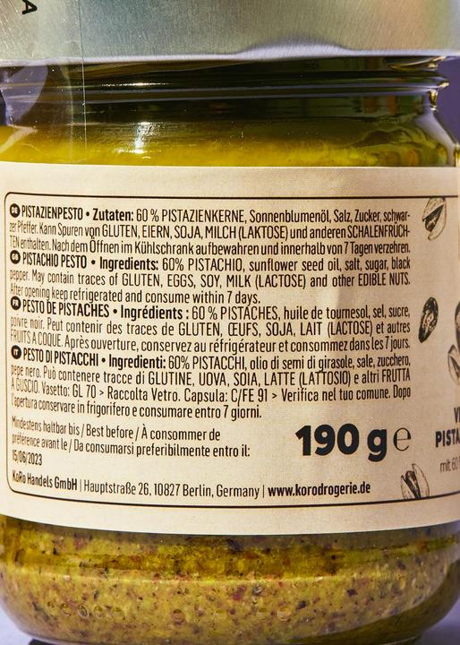 Produktbild KoRo Pistazienpesto