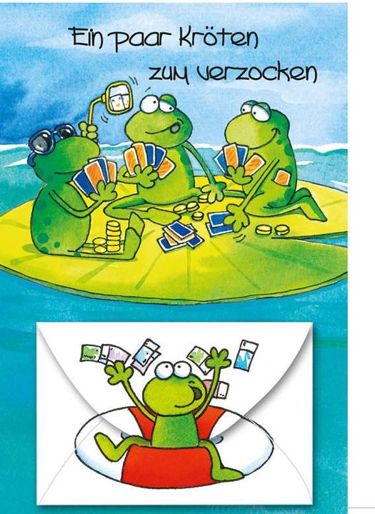 Actual product image Feldner + Partner Birthday Card Gambler Toads (1 pcs.)