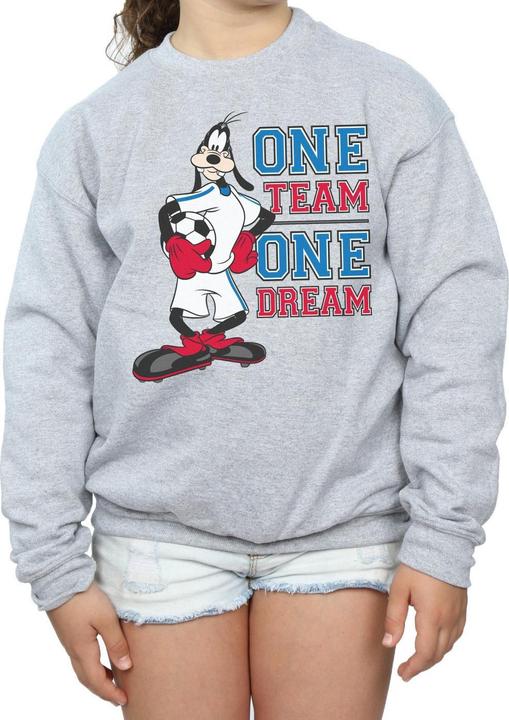 Immagine prodotto Disney Goofy One Team One Dream Felpa Ragazze (140, 146)