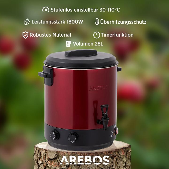 Actual product image Arebos Einkochautomat (28 l)