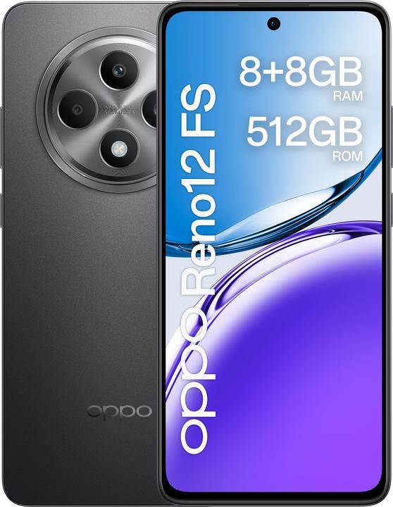 Produktbild OPPO Reno12 F (512 GB, Matte Grey, 6.67", Dual SIM, 50 Mpx, 4G)