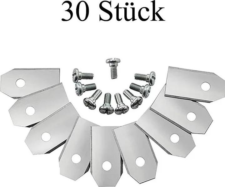 Immagine prodotto Cbx 30 lame di ricambio per rasaerba robotizzati, rasaerba robotizzati (Robot falciante, Lame per tosaerba + lame di ricambio per macchine da giardino)