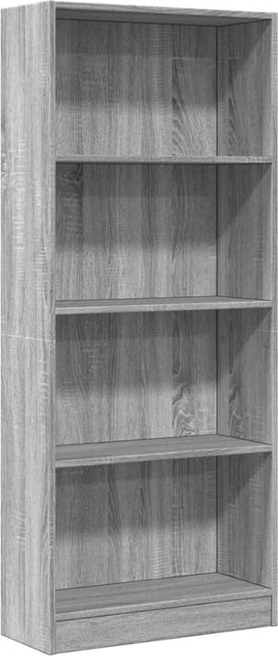 Produktbild VidaXL Bücherregal Regal Standregal Büroregal Aufbewahrungsregal Grau Sonoma (60 x 24 x 143 cm)