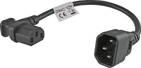 Produktbild MicroConnect Power adapter C13 C14 angled (0.30 m)