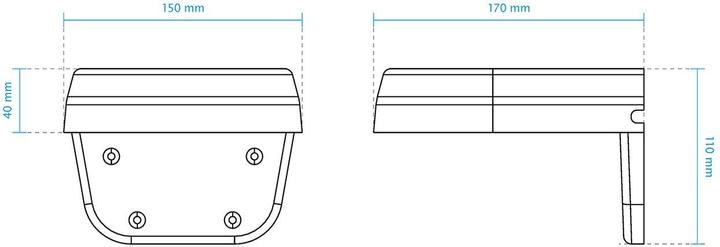 Actual product image Vivotek AM-21A L mount for dome cameras (Mounting kit)