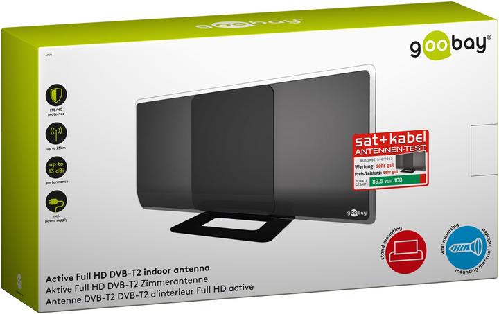 Produktbild Goobay Aktive (Zimmerantenne, 42 dB, DAB/ DAB+, DVB-T / -T2)