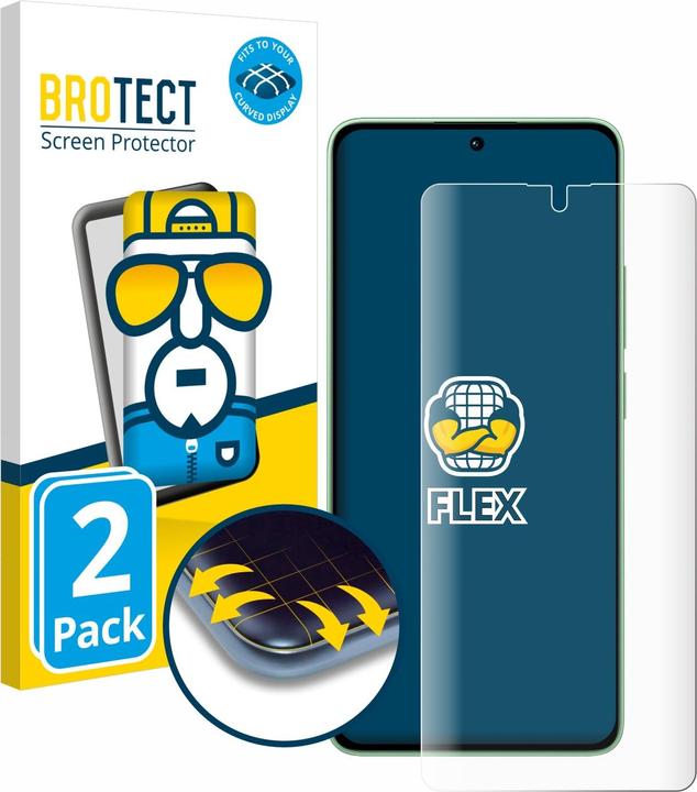 Produktbild BROTECT Full-Cover Displayschutz (2 Stück, Xiaomi Redmi Note 13 4G)