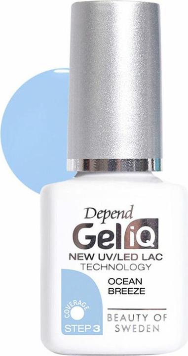 Immagine prodotto Depend Gel iQ Colour - Gel iQ Ocean Breeze 5 ml (Brezza oceanica, Smalto per unghie effetto gel)
