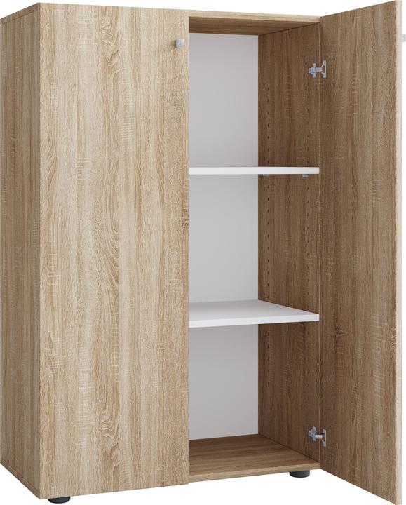 Produktbild VCM Holz Büroschrank Aktenregal Lona 3 Fächer mit Drehtüren (70 x 40 x 111 cm)
