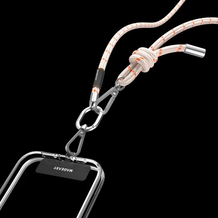 Produktbild MagEasy Handykette / Necklace Universal – Beige/Orange