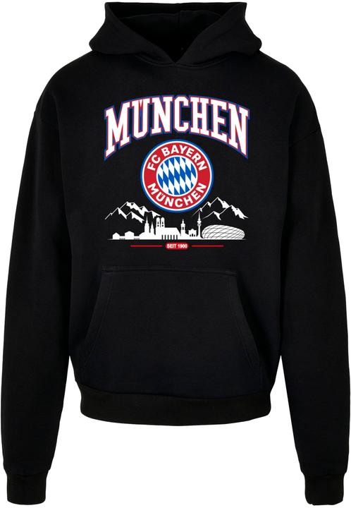 Actual product image FC Bayern München FC Bayern Skyline for grey Ultra Heavy Hoody - 115235 (S)
