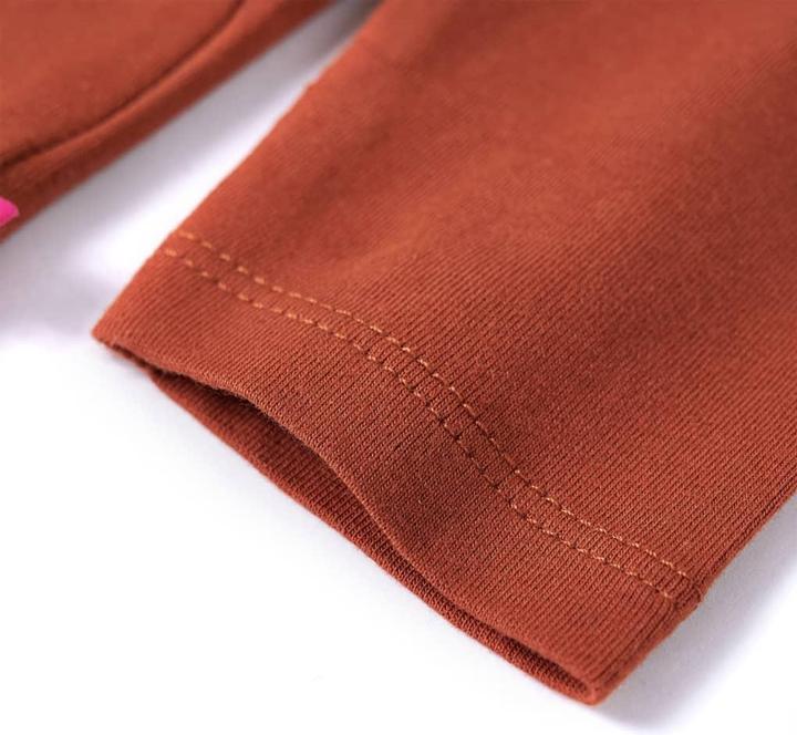 Actual product image VidaXL Children's long-sleeved shirt Cognac 92,Material: 95 % cotton. 5 (92)