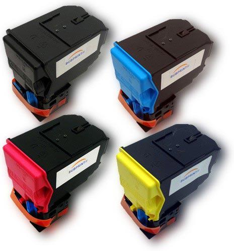 Image du produit Hermex Toner alternatif pour Epson C13S050593 C13S050592 C13S050590 C13S050591 (M, CF, Y, C)