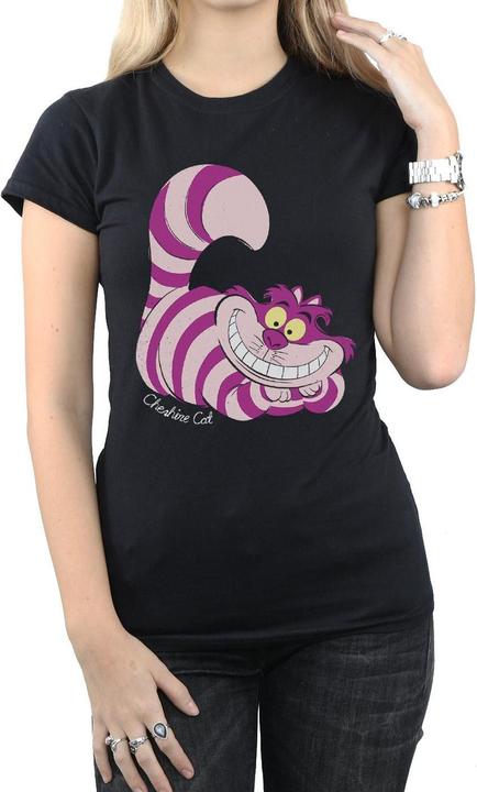 Immagine prodotto Alice In Wonderland Maglietta Aderente Gatto di Cheshire Donna (XS)
