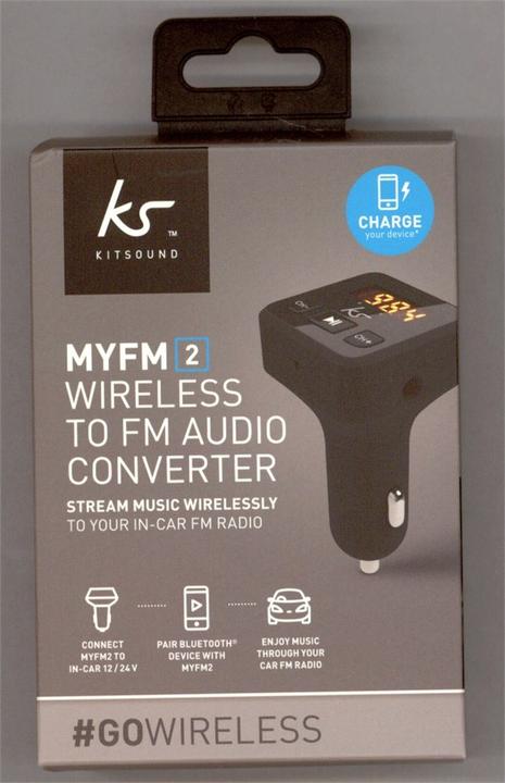 Actual product image KitSound MyFM2 Wireless FM Transmitter