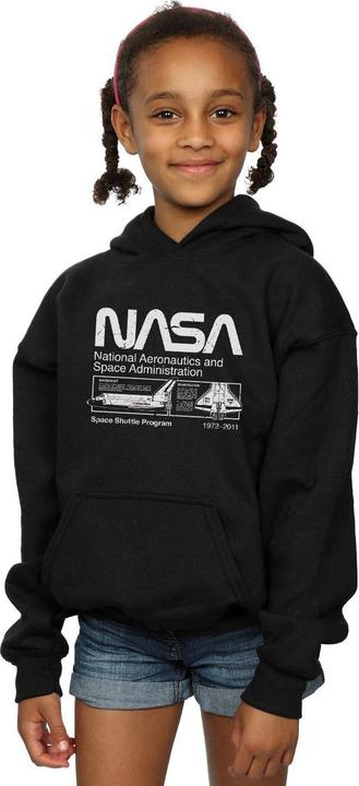 Actual product image Nasa Girls Classic Space Shuttle Hoodie (116)