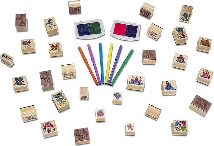 Produktbild Melissa & Doug Deluxe Holzstempel-Set Märchen