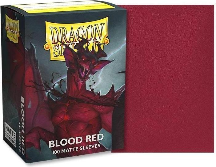 Actual product image Arcane Tinman Standard Sleeves - Matte Blood Red 'Simurag' (100 Units)