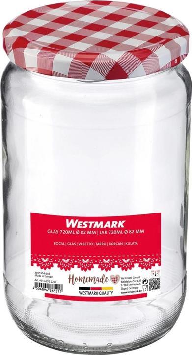 Actual product image Westmark Glass 720 ml, w. heart decor lid, 82 mm (0.72 l)