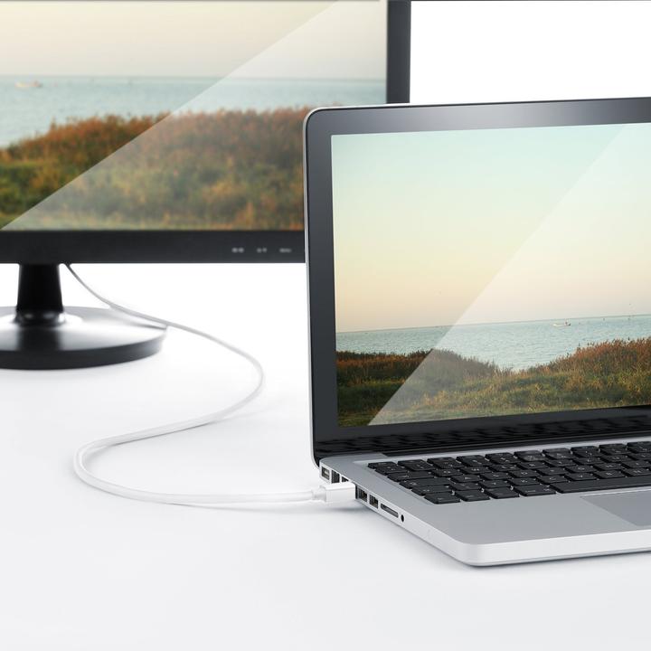 Produktbild CSL 4k Mini Displayport auf HDMI Kabel | Thunderbolt 1- und Thunderbolt 2 Ports | 4K Ultra HD 2160p (1 m, DisplayPort, HDMI)