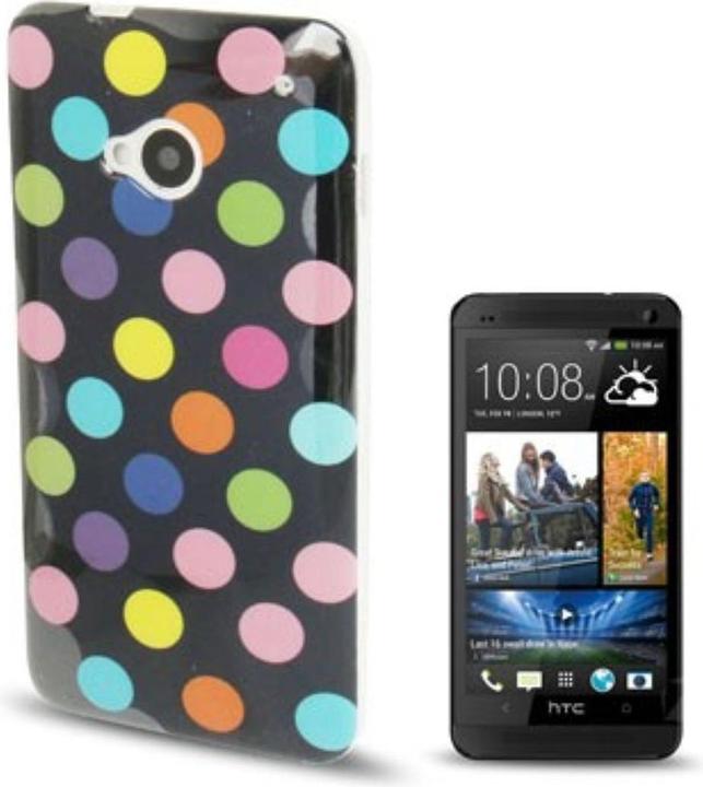 Actual product image König Design Protective cover TPU Case for mobile HTC One M7 Black / Colourful (HTC One M7)