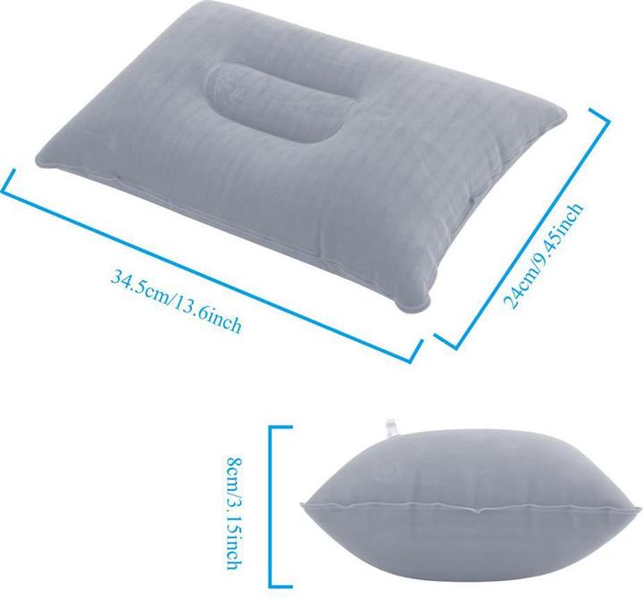 Produktbild Intirilife Aufblasbares Kissen in GRAU (Kopf- & Nackenkissen)