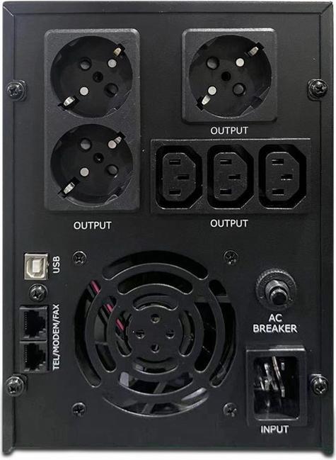 Actual product image Gembird UPS 3000VA USB LCD (3000 VA, 1800 W, Line-interactive UPS)