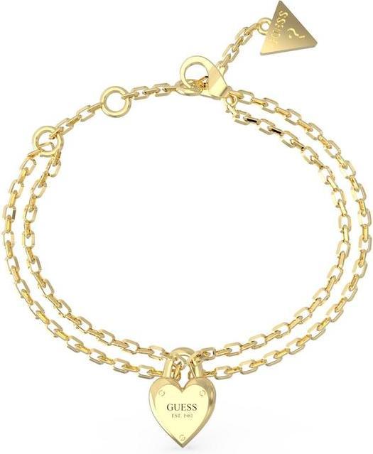 Guess All You Need is Love charming double bracelet JUBB04211JWYG - Length: 18.5 cm (14.60 cm, Stainless steel)