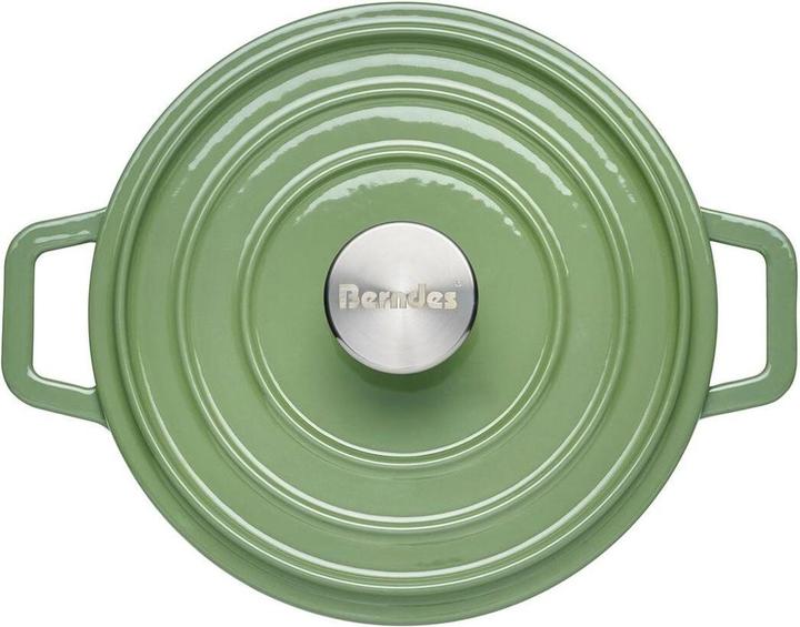 Image du produit Berndes Cocotte B.IRON fonte ronde 20 cm 2,5 litres vert sauge INDUKTION (20 cm, Cocotte + faitout, Fonte)