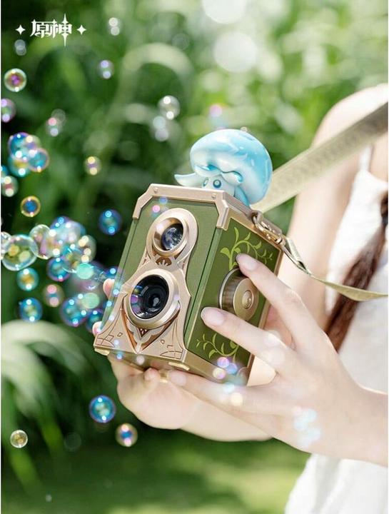 Actual product image Mihoyo Genshin Impact Soap Bubble Machine Floating Hydro Fungus 17 cm