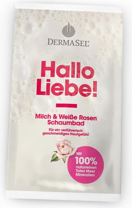 DermaSel Spa Bain moussant au lait Bonjour l'amour - Lait & Roses blanches (40 ml, Bain moussant)