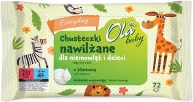 Actual product image NoName Ola Baby Moist Wipes For Children - 72 Pieces