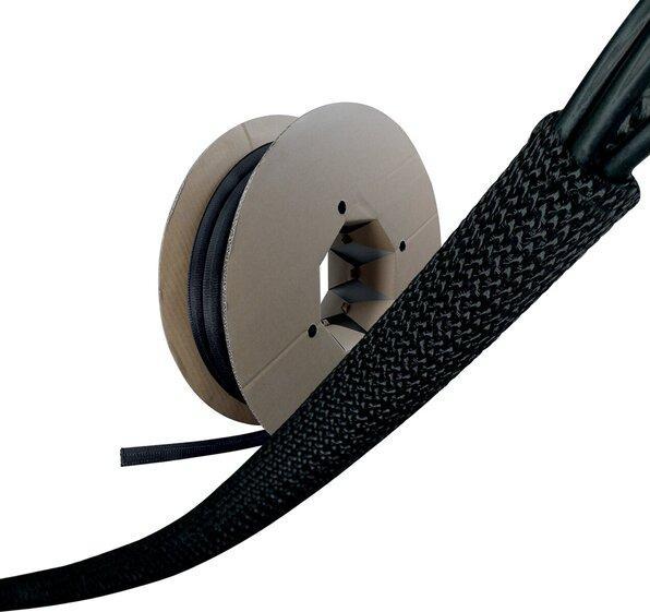 Immagine prodotto Label-the-cable PRO 5111, LTC PRO CABLE TUBE Guaina per cavi da 10 mm con chiusura automatica, 25 m (Tubo cavi, 2500 cm)