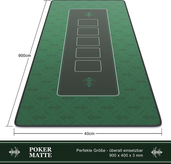 Immagine prodotto CSL Tappetino per mouse XXL 900x400 mm, mousepad per poker, tappetino da tavolo per poker, tappetino