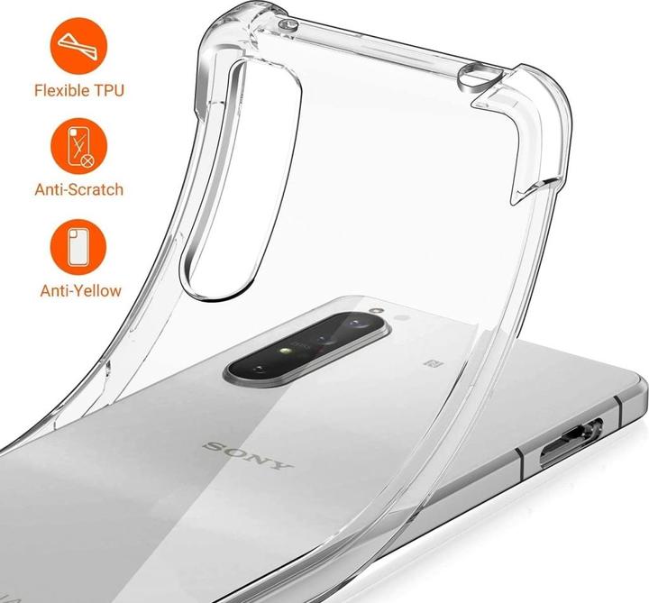 Actual product image Screenguard Sony Xperia 1 II Cover Crystal Soft Airbag Bumper (Sony Xperia 1 II)