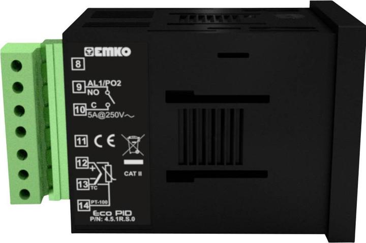 Produktbild Emko ecoPID.4.5.1R.S.0 Temperaturregler Pt100, J, K, R, S, T, L -199 bis +999°C Relais 5 A, SSR (L