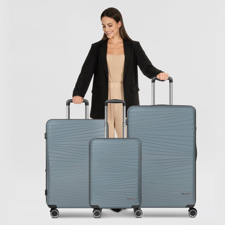 Immagine prodotto Franky Set di valigie Dallas 3.0 a 4 ruote 3 pezzi (188 l, XL (da 115l))