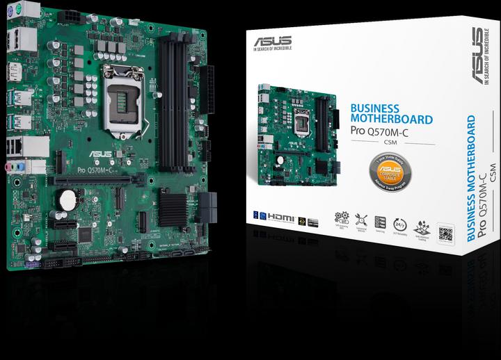 Actual product image ASUS Pro Q570M-C/CSM (LGA 1200, Intel Q570, mATX)