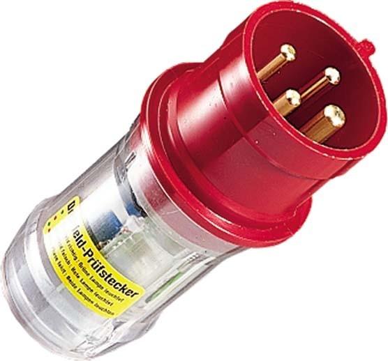 Produktbild Mennekes MEN 3718 PrÃ¼fstecker 32A 4p 400-440V Drehfeld-Control